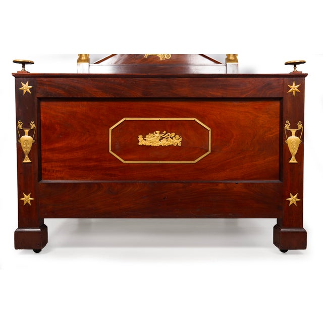 Rare Fine French Empire Mahogany Bed by Jacob-Desmalter Ca. 1805-15 For Sale - Image 6 of 18