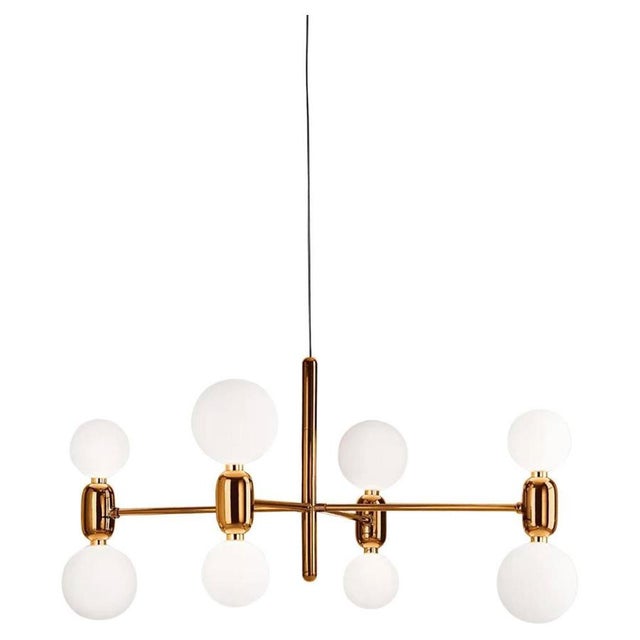 Aballs Chandelier 4 Golden Suspension Lamp by Jaime Hayon for Parachilna For Sale - Image 12 of 12