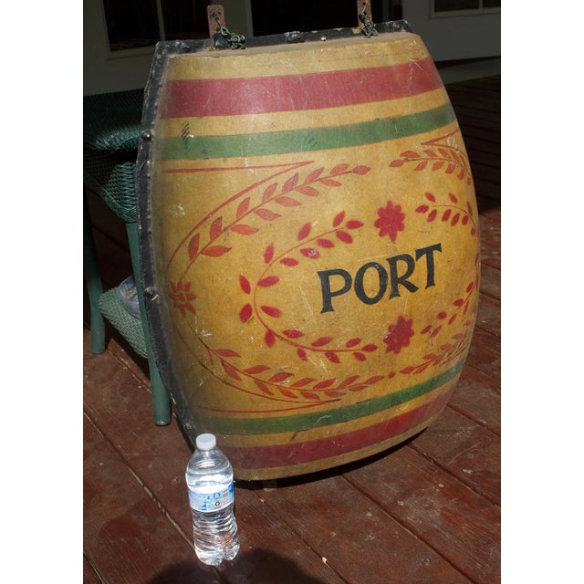 Sand Vintage Port Wine Trade Sign For Sale - Image 8 of 10