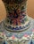 Blue Vintage Chinese Cloisonné Enamel Vase With Pink Peony & Floral Motif, Beijing, China For Sale - Image 8 of 8