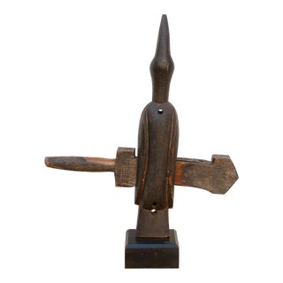 Antique Dogon Bird Guardian Door Lock For Sale