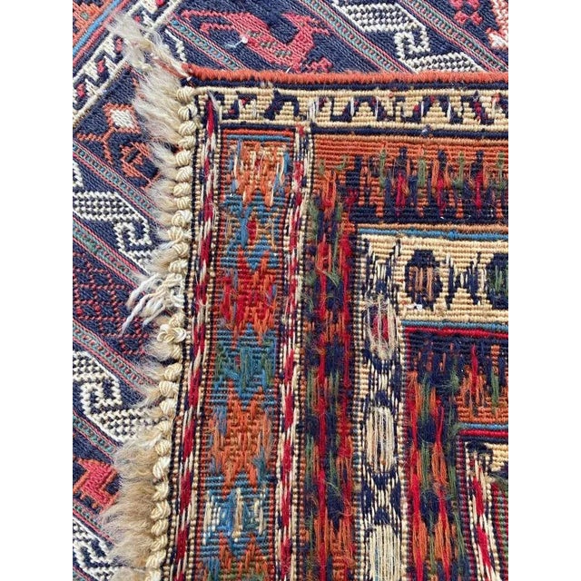 Vintage Azerbaïdjan Soukak Kilim Rug For Sale - Image 14 of 15