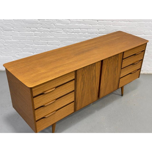 Mid Century Modern African Teak Sideboard | Scandinavian Credenza, Made in England, C. 1960’s For Sale - Image 14 of 17