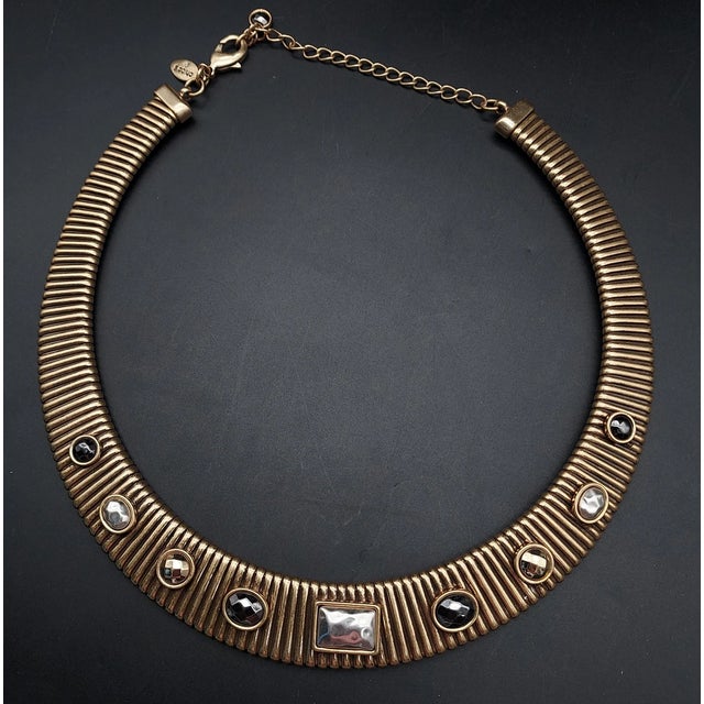 1980s Chico Beaded Collar Necklace For Sale - Image 11 of 11