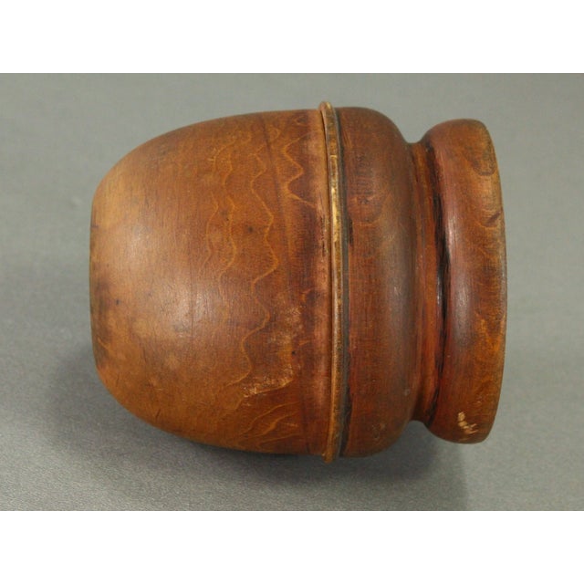 Brown 18th / 19th C. Treen Ware Pounce Pot Sander Turned & Carved For Sale - Image 8 of 18