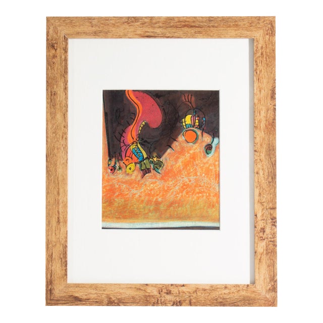 1960s Mixed Media Drawing by James L. Bruch For Sale