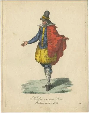 Merchant from Paris, France, 1805, Engraving on Paper