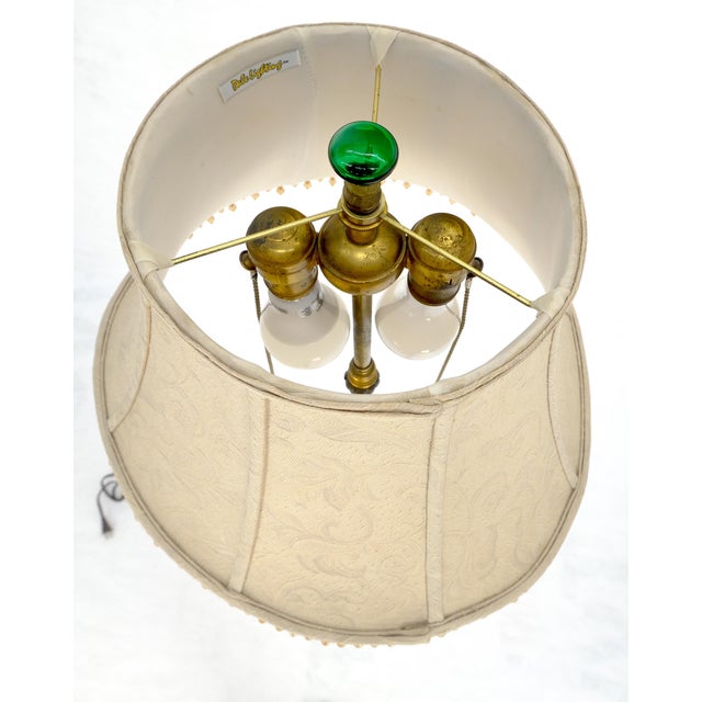 Brass Very Fine Art Deco Style c1920s Onyx Base Floor Lamp For Sale - Image 8 of 18