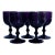 Carlo Moretti Style Amethyst Goblets - Set of 5 For Sale
