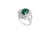 3.36 Carats Natural Zambian Emerald Ring with 1.01 Carats Diamonds and 14k Gold For Sale - Image 16 of 18