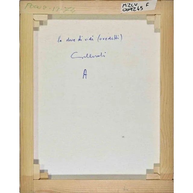 Modern Alberto Gallerati, Where I Saw You, Oil on Canvas, 1970s For Sale - Image 3 of 4