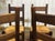 Vintage Mahogany Chairs with Straw Seats, 1970s, Set of 4 For Sale - Image 4 of 9