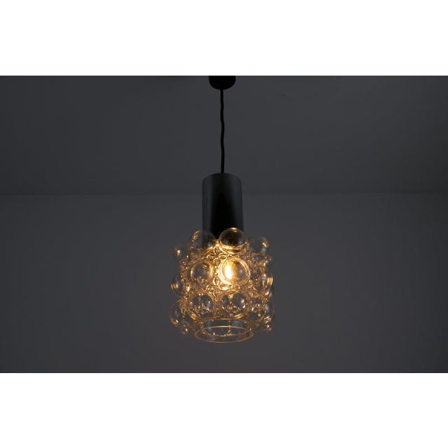 Glass Bubble Glass Pendant Lamp by Helena Tynell for Glashütte Limburg, 1960s For Sale - Image 7 of 12
