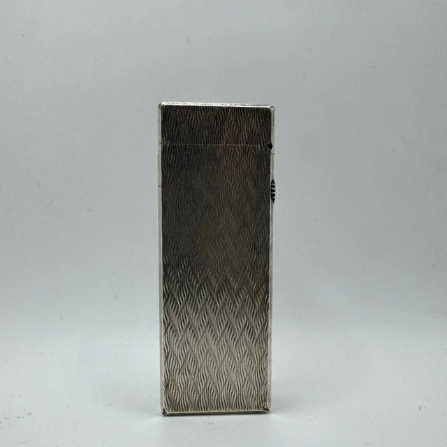 Metal Vintage Dunhill Silver Plated Lighter, Circa 1980s For Sale - Image 7 of 7