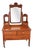 Antique Art Nouveau Edwardian Dressing Table in Mahogany, 1900 For Sale