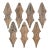 African Wall Mounted Sculptural Iron Currency Forms- a Set of 7 For Sale