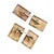 Contemporary Art Deco Diamond Platinum 14k Yellow Gold Rectangle Cufflinks, 2 pieces For Sale - Image 3 of 4