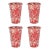 Crow Canyon Home Splatterware, 14 oz. Tumblers in Burgundy & Cream - Set of 4 For Sale