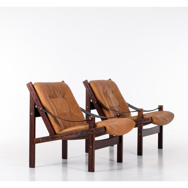 Set of Hunter Easy Chairs attributed to Torbjørn Afdal, 1970s For Sale - Image 9 of 14