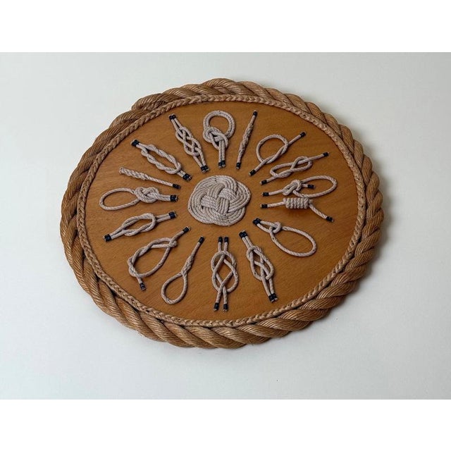 Wood Vintage Nautical Rope Knot Wall Sculpture, 1970s For Sale - Image 7 of 12