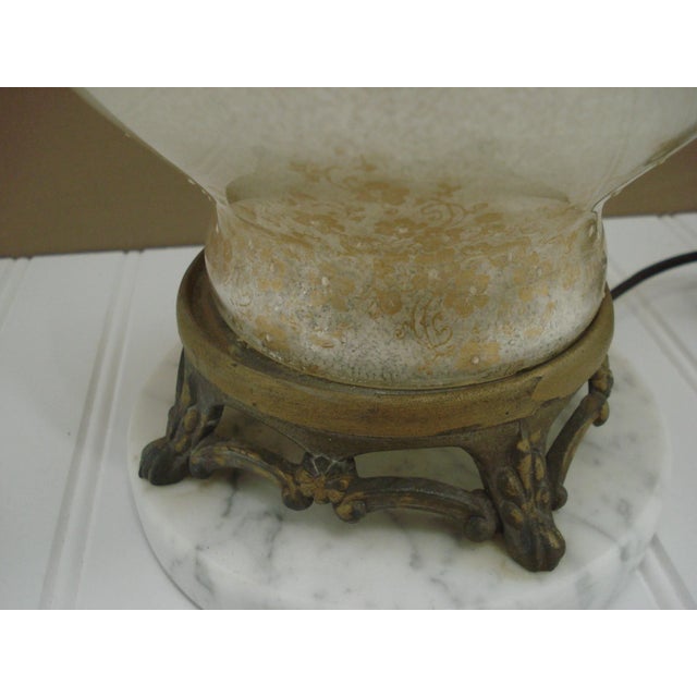 1960s Hollywood Regency Hand Painted Carl Falkenstein Table Lamp For Sale - Image 4 of 10