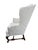 Queen Anne Late 20th Century Kittinger Colonial Williamsburg Reproduction White Wingback Chair For Sale - Image 3 of 12