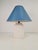 White Ceramic Palm Tree Table Lamp in the style of Serge Roche, 1970s For Sale - Image 3 of 14