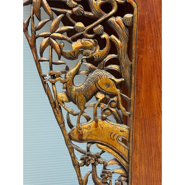 Red Antique Chinese Tongzhi Style Altar Cabinet For Sale - Image 8 of 12