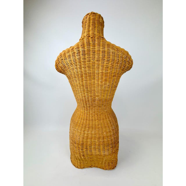 Antique Tailors Female Wicker Dummy Mannequin, 1940s For Sale - Image 4 of 10