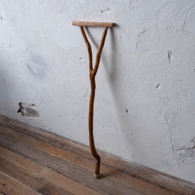 Vernon Edwards Crutch-Form Walking Stick, 1980s For Sale - Image 4 of 9