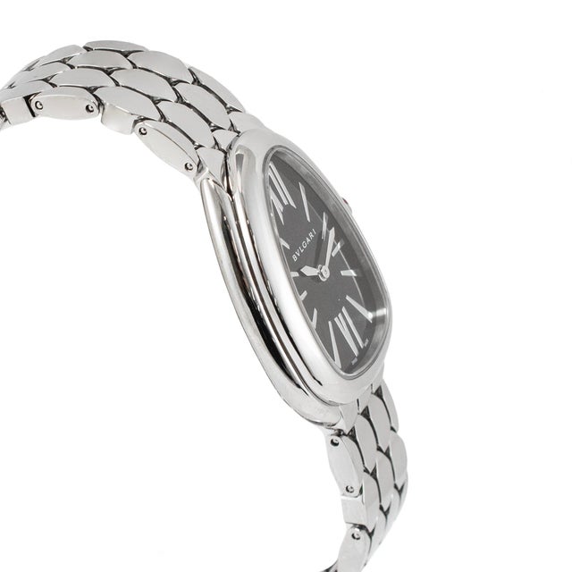 Ladies Bvlgari Serpenti Seduttori 33mm 103952 Steel Black Dial Quartz Watch For Sale - Image 4 of 9