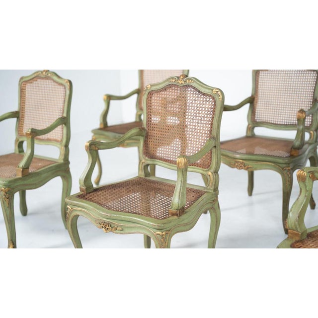 Louis XV Armchairs, Belgium, Set of 6 For Sale - Image 10 of 18