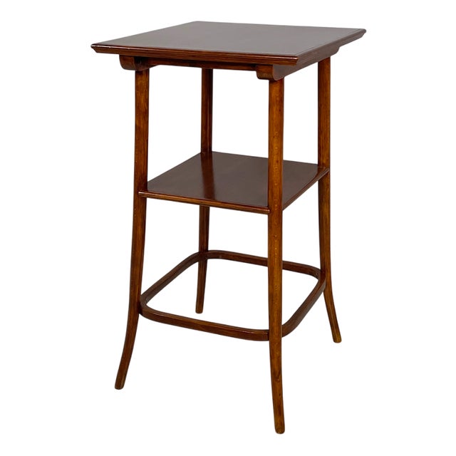 Art Deco Italian Square Wooden Pedestal, 1920s For Sale