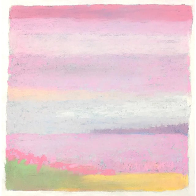 High Pink Day Contemporary Landscape Painting For Sale
