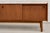 Brown Modern Walnut Credenza / Media Console | Minimalist Sliding Door Sideboard For Sale - Image 8 of 10
