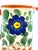 Orange Vintage Czech Hand-Painted Floral Pitcher – Czechoslovakia Folk Art Pottery Jug For Sale - Image 8 of 12