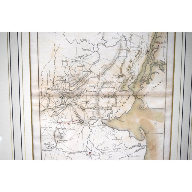 Traditional Plan of the Northern Part of New Jersey Showing the Positions of the American & British Armies For Sale - Image 3 of 5