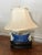 Vintage Blue & White Table Lamp For Sale - Image 12 of 15
