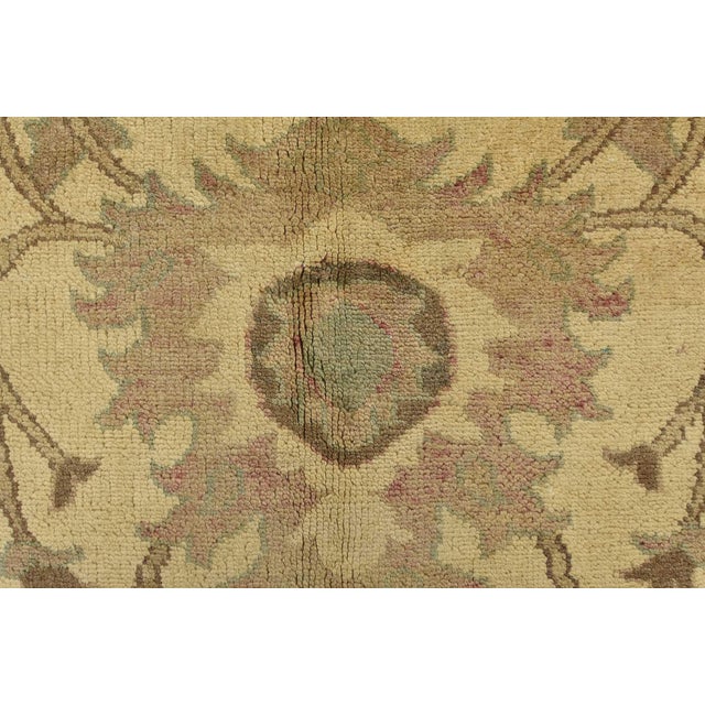Ziegler Rug 9'4'' X 12'10'' Beige Wool Hand-Knotted Oriental Carpet For Sale - Image 10 of 15
