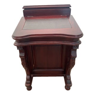 Vintage Davenport Captain's Desk Twelve Drawers Portable Table Top Petite Size For Sale