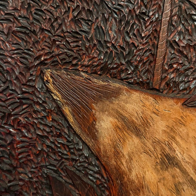 20th Century American Chip Carved Hunt Plaque With Three Mallards For Sale - Image 10 of 13