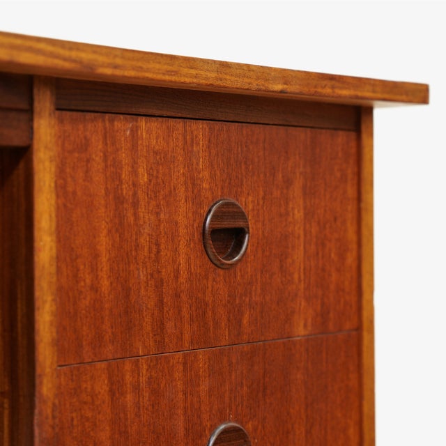 1960s Small Mid Century Teak Desk For Sale In Los Angeles - Image 6 of 11