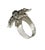 Vintage Ring W Unique Flower Shape Size 7 Resizable For Sale - Image 4 of 5