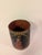 Black Mid-20th Century Hand-Painted Rajasthani Wooden Vessel With Mughal Court Portraits For Sale - Image 8 of 11