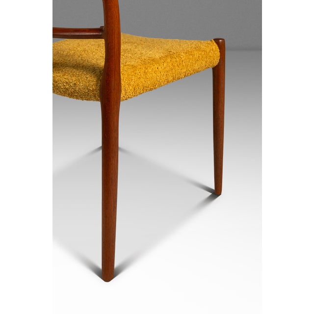 Bespoke Danish Modern Model No. 78 Ladderback Chair in Teak & Bouclé by Niels Møller for j.l. Møllers Møbelfabrik, Denmark, C. 1960's For Sale - Image 13 of 18