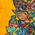 This is a one of a kind original abstract cubist acrylic painting on canvas by San Diego artist, Alexander Arshansky. Its...