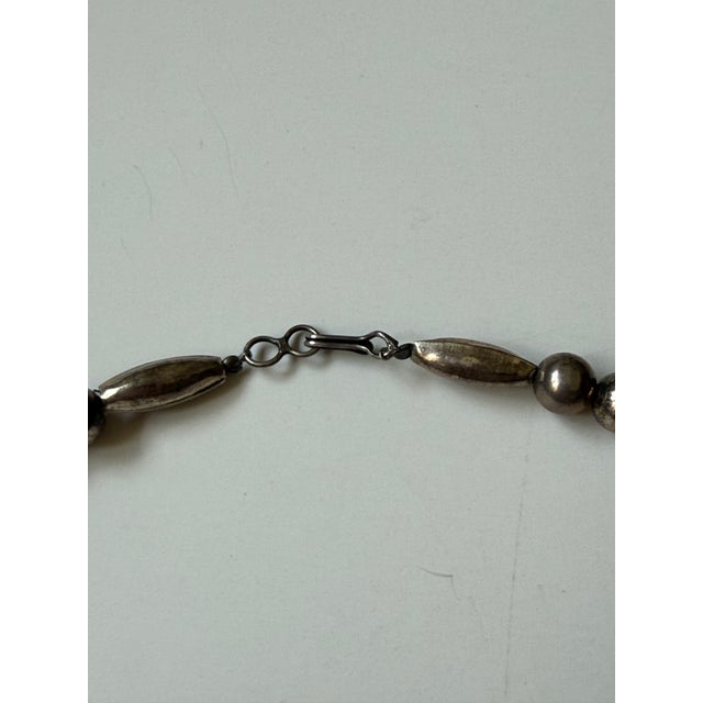 1970s Native American Silver Kachina Necklace With Turquoise & Coral Chip Inlay For Sale In Seattle - Image 6 of 9