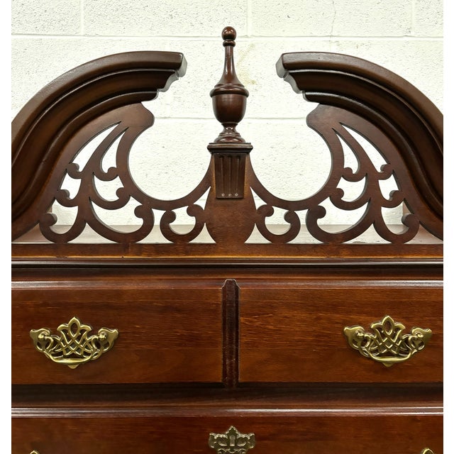 Vintage Queen Anne Style Highboy Chest by Rhodes Furniture Chairish