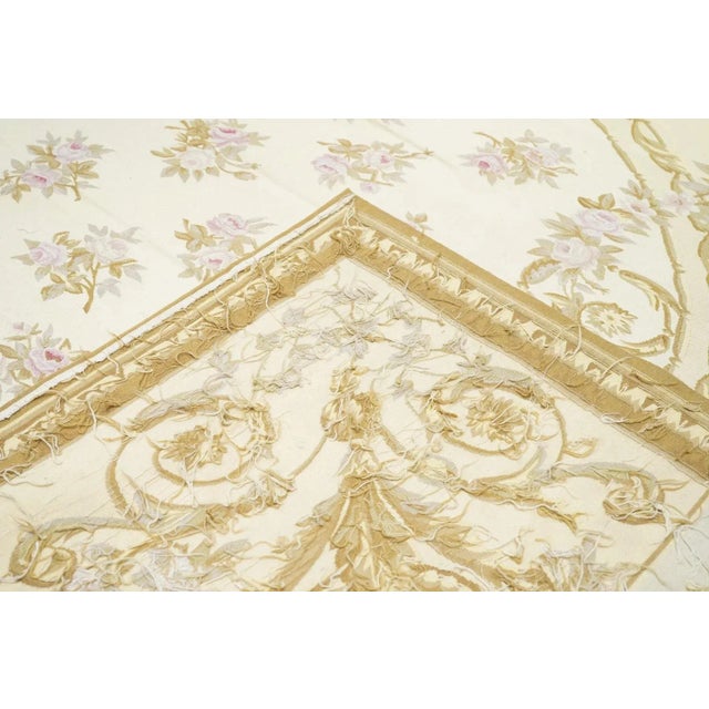 Textile Aubusson Rug 9'10'' X 13'10'' For Sale - Image 7 of 7