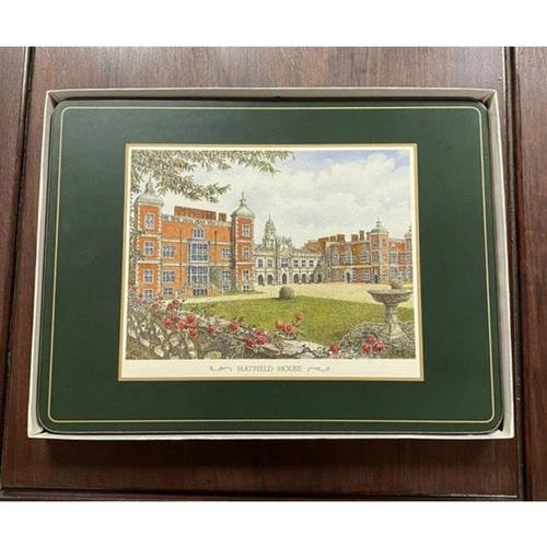 Vintage Cork Stately Homes Coasters from Pimpernel, Set of 6 For Sale - Image 4 of 13